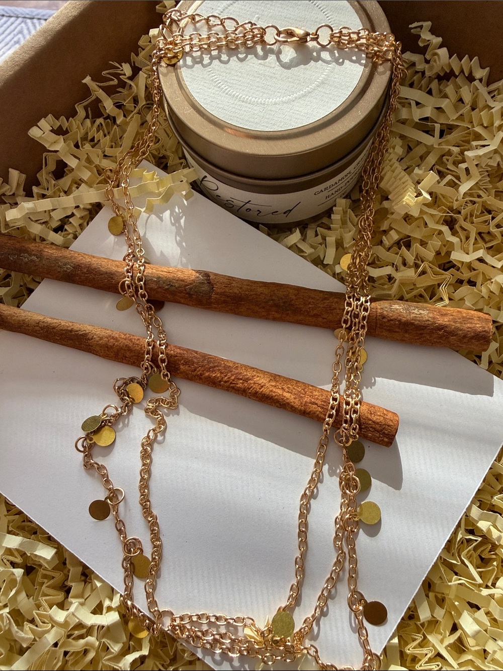 Fashion Jewelry Rose Gold Layered Disc Necklace